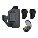 Kit Coldre G2c Velado 02 Porta Carregador Redondo Preto