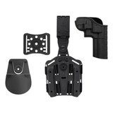 Kit Coldre Revolver 38 Perna Cintura Aba Paddle 6 Tiros