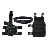 Kit Coldre Universal Robocop Bornal De Perna Cinto Na