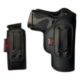 Kit Coldre Velado Porta Carregador P Taurus G3c G2c Cor Preto Orientação Da Mão Destro