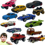 Kit Coleção Carrinho De Ferro Compativel Hot Wheels 12peças