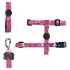 Kit Coleira H Regulável Estampada + Guia Meuauau Para Cães Cor Unicórnio Rosa Tamanho Da Coleira G