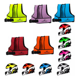 Kit Colete Cinto Segurança Infantil Rosa P Moto Capacete