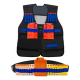 Kit Colete Infantil Cinto Tático Para Nerf