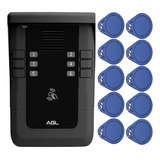 Kit Coletivo De Interfone S500 6 Para 6 Casa apto Com 12 Tag