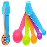 Kit Colher Medidora 5 Peças Para Cozinha Uso Em Liquidos E Sólidos Precisão Na Medida Dos Alimentos Facil Lavagem E Manuseio