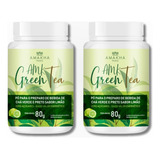 Kit Com 02 Amk Green Tea Chá Verde E Preto Sabor Limão 80g