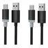 Kit Com 02 Cabos Turbo Usb P/ Tipo C Desempenho Durabilidade