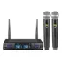 Kit Com 02 Microfones Duplo De Mão Sem Fio Wireless Karsect