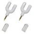 Kit Com 02 Mini Adaptador P2 P3 Para Live Fone Microfone