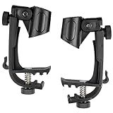 Kit Com 02 Presilhas Clamp Garra Para Aro De Bateria Holder Pro Fire