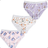 Kit Com 03 Calcinhas Meia Malha Pp Ao Gg Estampas Diversas
