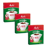 Kit Com 03 Filtros De Papel Café Melitta Original 103