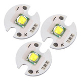 Kit Com 03 Led Cree Xml T6 10 W Branco Frio Lanterna Farol