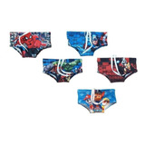 Kit Com 03 Sunga Infantil Menino Personagens Heróis Criança