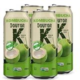 Kit Com 04 Kombucha Orgânica Sabor Água De Coco 350ml DRK