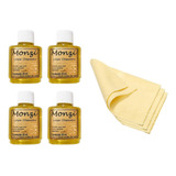 Kit Com 04 Limpa Folhaeado 35 Ml Monzi Original 9 Flanela