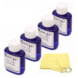 Kit Com 04 Limpa Pratas 35 Ml Monzi Original Brinde