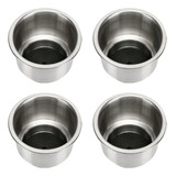 Kit Com 04 Porta Copos De Embutir Em Aço Inox Barco Lancha