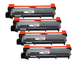 Kit Com 04 Toner Para Uso Brother Tn 2370 Tn2340 Tn660 L2540