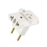 Kit Com 05 Adaptador Pino Universal Tomada Benjamim T