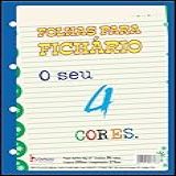 Kit Com 05 Blocos Para Fichário Universitário Decorado 4 Cores 96 Folhas Tamoio
