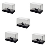 Kit Com 05 Caixas Acrilicas Case Hot Wheels Matchbox 1 64
