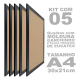 Kit Com 05 Molduras Decorativa A4 Qualidade Profissional A 4
