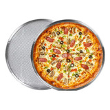 Kit Com 05 Telas Redonda 40cm Para Pizza Malha 7x15