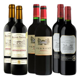 Kit Com 06 Vinhos Franceses 750ml - Campeões Da França