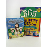 Kit Com 1 Livro 365 Historias E Uma Bíblia Do Bebê Meninos