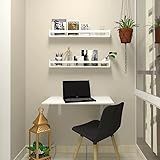 Kit Com 1 Mesa Dobrável E 2 Prateleiras Bramov Móveis Branco
