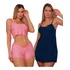 Kit Com 1 Short Doll Isabella Rosa + 1 Camisola  Azul