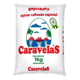 Kit Com 10 Açúcar Refinado Caravelas 1kg