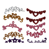 Kit Com 10 Adesivos Pet Eva Coroa De Princesa Tamanho P