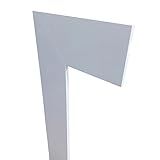 Kit Com 10 Barras De Moldura Rodapé De Poliestireno Liso Branco 10cm De Altura 10x1x240cm 