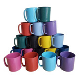 Kit Com 10 Canecas Plástico 450ml Reforçado Com Nf e Escolar