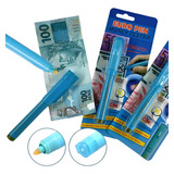 Kit Com 10 Canetas P Identificar Notas Dinheiro Falsas