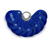 Kit Com 10 Chaveiro Tag De Proximidade Linear Nice 125 Khz