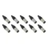 Kit Com 10 Conectores Xlr Macho Santo Angelo Sa2x Niquelado