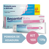 Kit Com 10 Cremes Pomada De Assadura 120gr Cada Bepantol