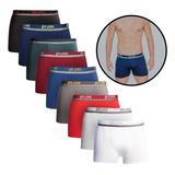 Kit Com 10 Cuecas Boxer Box Microfibra Adulto Masculina