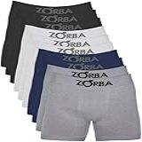 Kit Com 10 Cuecas Zorba Boxer