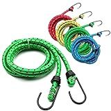 Kit Com 10 Elasticos Extensores 1-5m Para Amarrar Carga Bagageiro Moto Bike Bicicleta