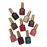 Kit Com 10 Esmaltes Em Gel Helen Color 10 Ml Uv led D z Liri