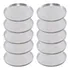 Kit Com 10 Formas Para Mini Pizza 10 Cm Brotinho Em Alumínio