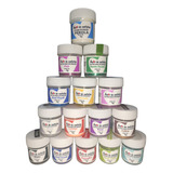 Kit Com 10 Glitter Pó Brilhante Corante Comestível