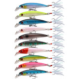 Kit Com 10 Isca Artificial P Pesca Tucunaré Dourado Robalo Cor Conforme As Fotos Sku 007