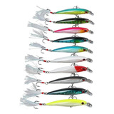 Kit Com 10 Isca Artificial P Pesca Tucunaré Dourado Robalo