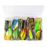 Kit Com 10 Iscas Artificiais Frog Sapo Traira 5cm 5 5cm New